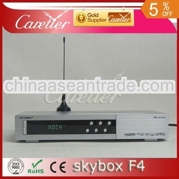 Newest Original Skybox F4 digital satellite receiver support GPRS and Wifi HD Pvr with VFD Display