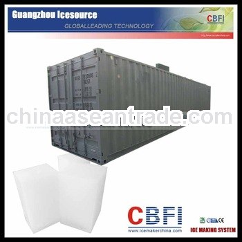 Newest design 8 tons/day containerized block ice manufacture for sale