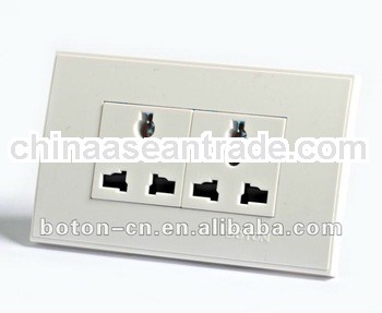 Nice look good quality double unviersal multi wall socket