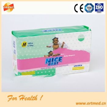 Nonwoven surface cartoon printed cute diapers