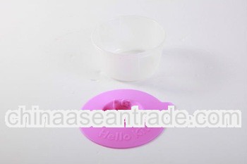 OEM (Hello kitty shape ) silicone kitchenware lid