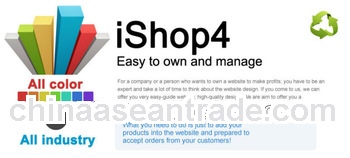 Online shopping center, iShop 4.0 website design