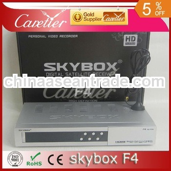 Original SKYBOX F4 VFD DISPLAY 1080P HD PVR GPRS CardSharing Satellite Receiver