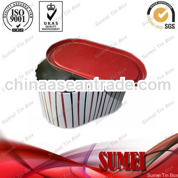 Oval candy tin box wholesale