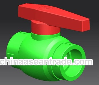 PP-R Ball Valve for heating system manifold(steel core)