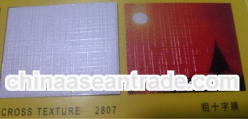 PVC cold lamination film/cross texture/photo protective film