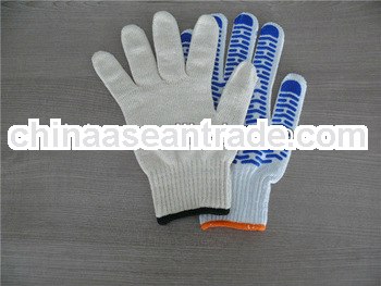 PVC dots coated working gloves