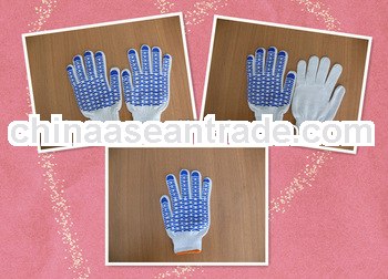 PVC dotted cotton work gloves
