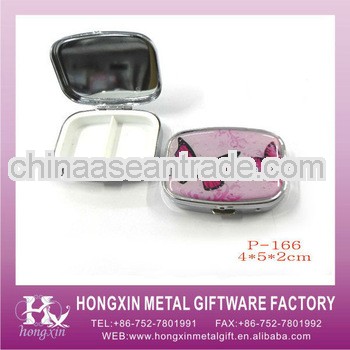 P-166 Butterfly Rectangle Metal Pill Box Alarm