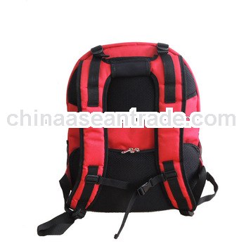 Padded comfortable backpack for teenage school bag in red