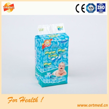 Plastic cover first quality diaper for children