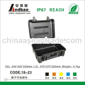 Plastic waterproof case for equipments and instruments