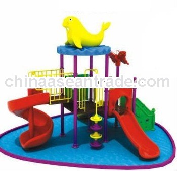 Playground equipment plastic slides for kids(KY)