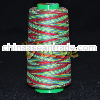 Polyester multiple-color sewing thread for polo shirt