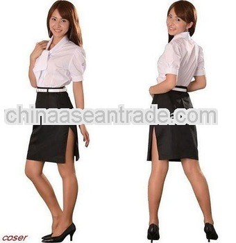 Popular fashion top quality office lady uniform
