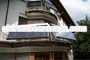 Pressurized Heat Pipe Solar Collector Balcony Solar Collector EN12975 SOLAR KEYMARK SRCC