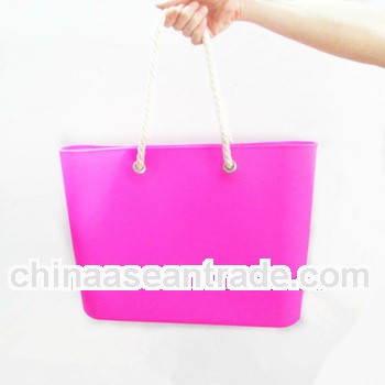 Printable silicone beach bags,silicone handbag