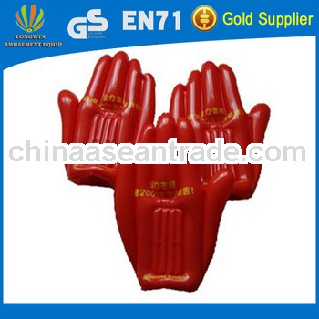 Professional cheap customized pvc inflatable hand clapper