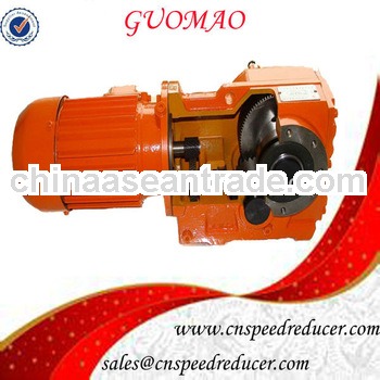 Professional shaft mounted helical bevel geared motor