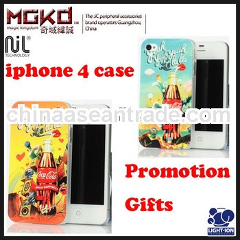 Promotion gifts Made in China coca-cola NIL 3D carving PC hard case for iphone 4 cover,for iphone 4s
