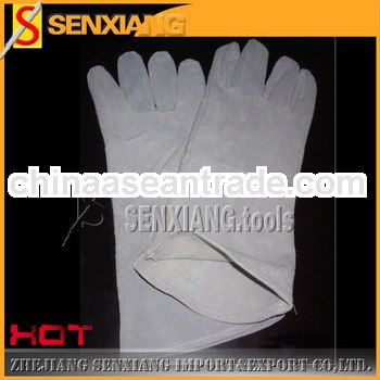 Promotion safety leather gloves,welding gloves,14"