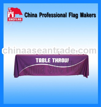 Promotional custom wrinkle resistat ang washable tablecloth