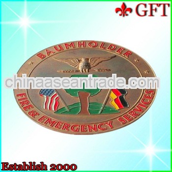 Promotional oval metal buy coins for souvenir