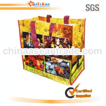Promotional reusable PP laminated tote bag
