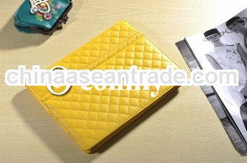 Protective Leather Case With Luxury Grid Pattern for iPad 2