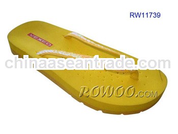 RW11739 Yellow girls flat Slippers