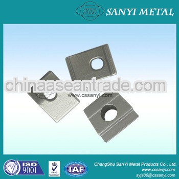 Rail clips railway anchoring fasteners guide rail clamps metal cast railway anchoring clip plate