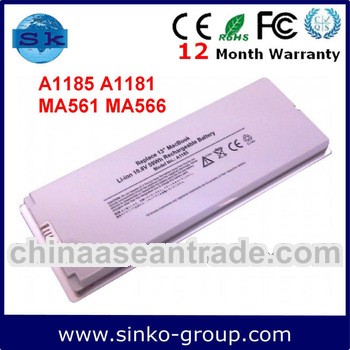 Rechargeable Laptop Battery for Apple A1181 A1185 Generic Laptop Batteries for MacBook 13" Whit