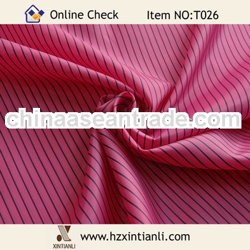 Red and Black striped Suit/Men's shirt and jacket Lining Fabric textils