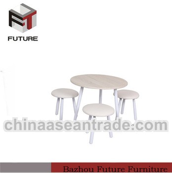 Round children table and chair set school furniture