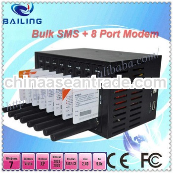 SMS sending equipment 8 port modem pool Q2406 STABLE NEW MODULE