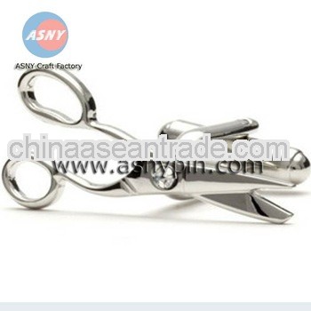 Scissors cuff link plating sliver cuff link boutique cufflinks