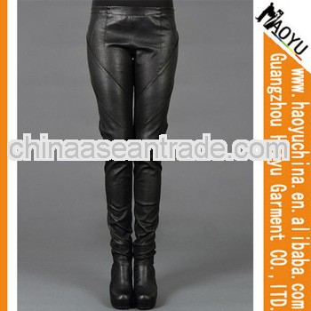 Skiny leather lady sex legging pants shiny leather pants girls PU leather pants (HYPU04)