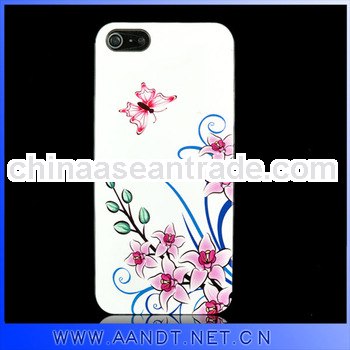 Smart design for iphone5 pc flower phone cover