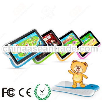 Smart tablet for kids learning and entertaining, with nice silicon case cover