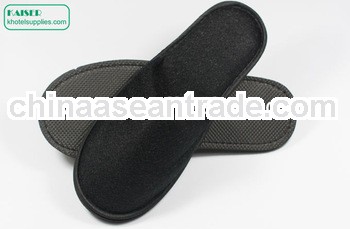 Soft terry slippers with EVA sole, can be washable