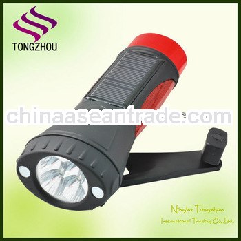 Solar LED Flashlight Dynamo Torch