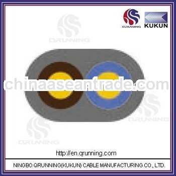 Solid Copper Conductor PVC Insulation PVC Outer Sheath Twin Core Flat Cable