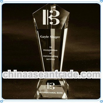 Souvenir Crystal Tower Trophy For Businss Gifts