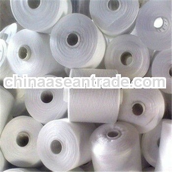 Spun Polyester Sewing Thread Virgin Bright Raw White / China Manufacturer 20/2,20/3,40/2,50/2