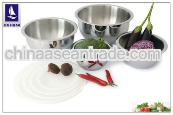 Stainless steel bright salad bowl