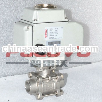 Stainless steel welded electric ball valve for water
