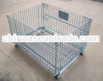 Steel wire pallet cage