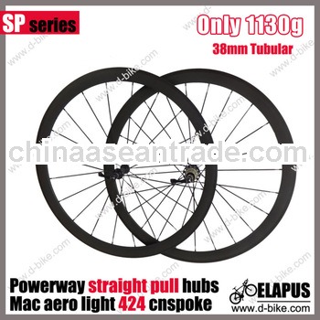 Straight Pull 700C Carbon Road Cycling Wheel Tubular 38mm