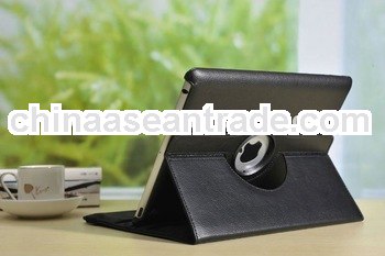 Stylish 360 degree Rotation Hot Selling Swivel Smart Leather Pu Protective Case Stand for IPad2 &