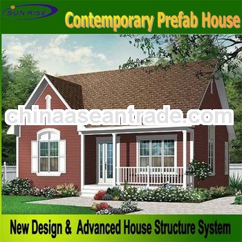 Sunrise certificated quality and fast install modern prefabricated house for sale